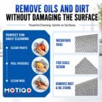 Motiqo microfiber rags with fish scale design remove dirt, rust, and oil without damaging surfaces