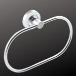 Motiqo Stainless Steel Towel Ring for Bathroom, Napkin Ring for Wash Basin, Towel Holder, Napkin Holder, Towel Hanger, Bathroom Aessories (Oval Shape) Set-4 - Image 3