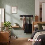 Motiqo Premium Aluminum Wall-Mounted Hook Rail – 4 Hooks, Matte Black Finish - Image 3