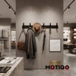 Motiqo Premium Aluminum Wall-Mounted Hook Rail – 6 Hooks, Matte Black Finish (S Hook) - Image 9