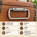 Anjna Heavy-Duty Stainless Steel Oval 3 Inch -Style Chest Handle (24 Pcs) - Image 10